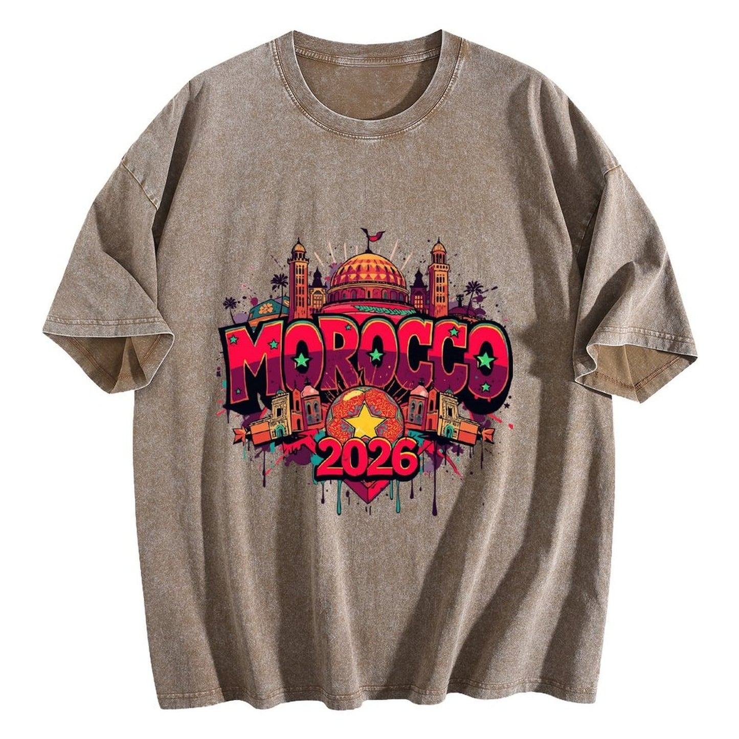 2026 World Cup Cotton T-Shirt Morocco