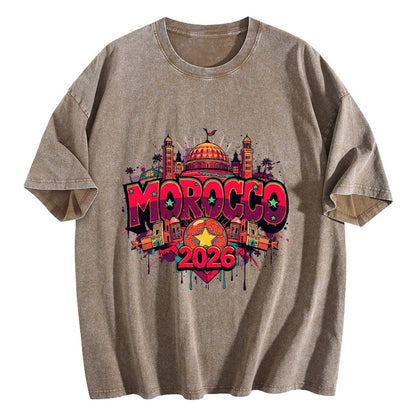 2026 World Cup Cotton T-Shirt Morocco