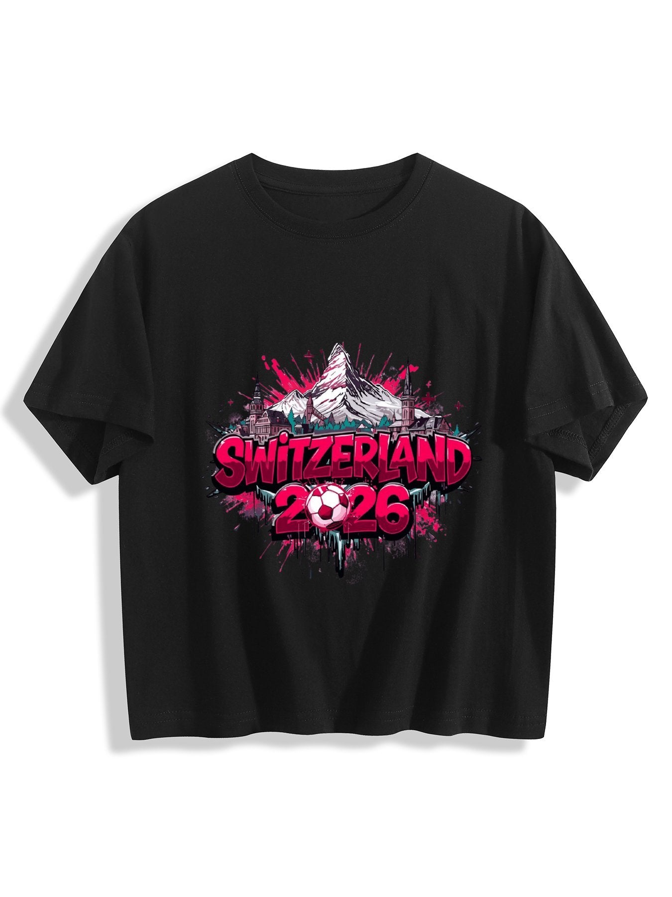 World Cup 2026 Women's Crop Top T-Shirt Swizzerland