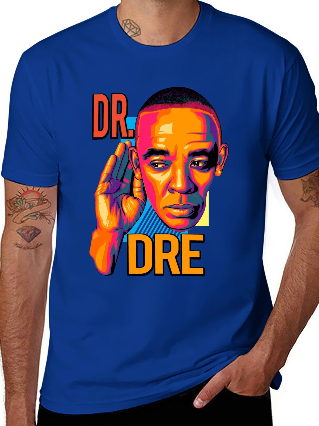 Music Unisex Cotton T-Shirt with Front Heat Transfer Print Xbbxy84fvfo6