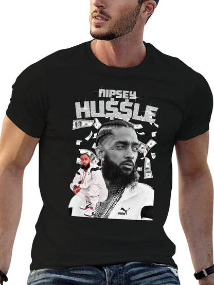 Music Unisex Cotton T-Shirt with Front Heat Transfer Print Xbbxo2zhxbkp