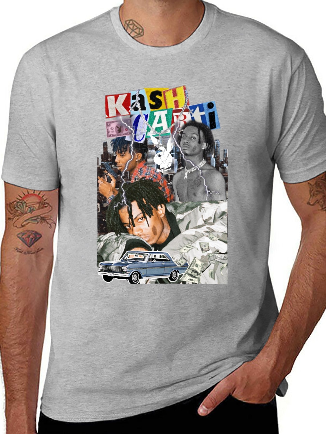 Music Unisex Cotton T-Shirt with Front Heat Transfer Print Xbbxo22yqsr1