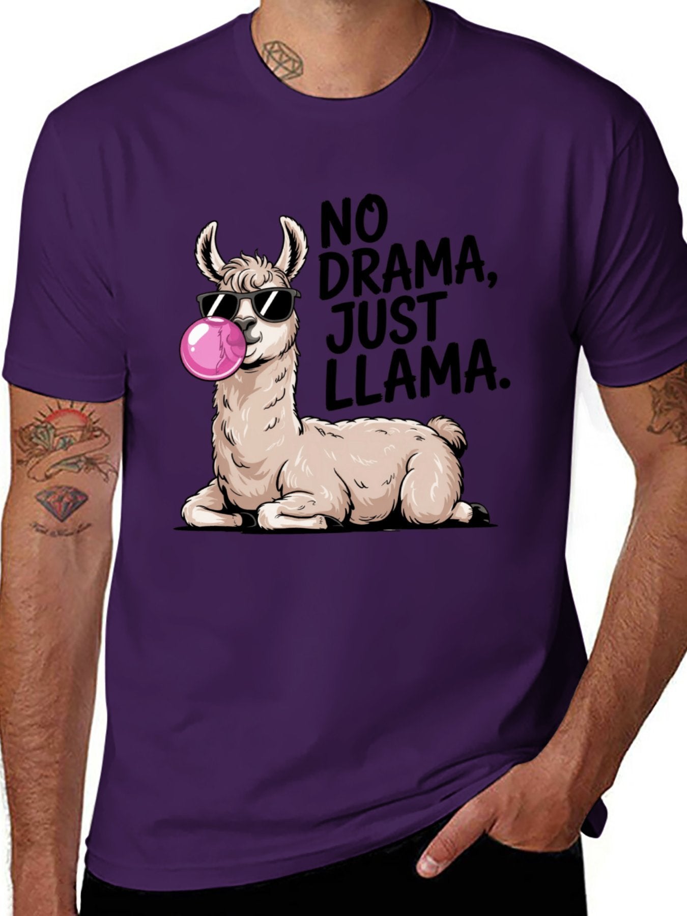 Funny Animals Unisex Cotton T-Shirt with Front Heat Transfer Print Xg2wd2qm6jrx