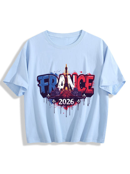 World Cup 2026 Women's Crop Top T-Shirt France