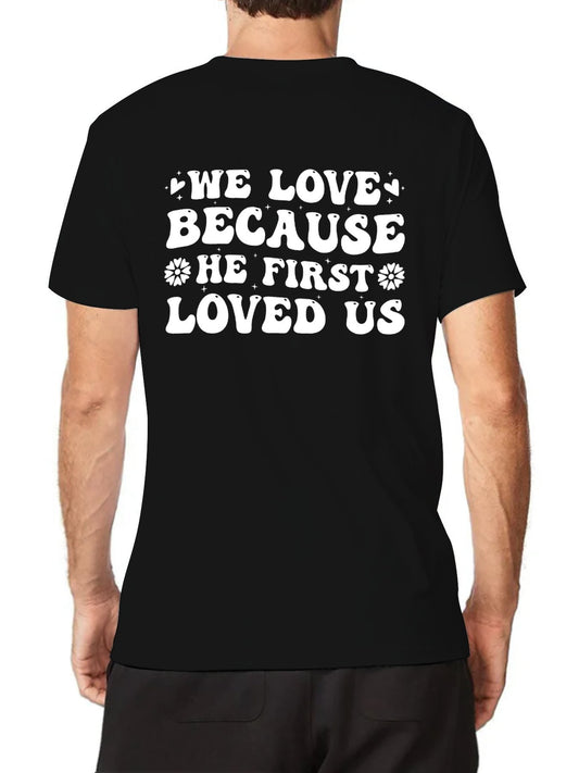 Unisex Cotton T-Shirt with Back Heat Transfer Printxb9hzt3fpmne