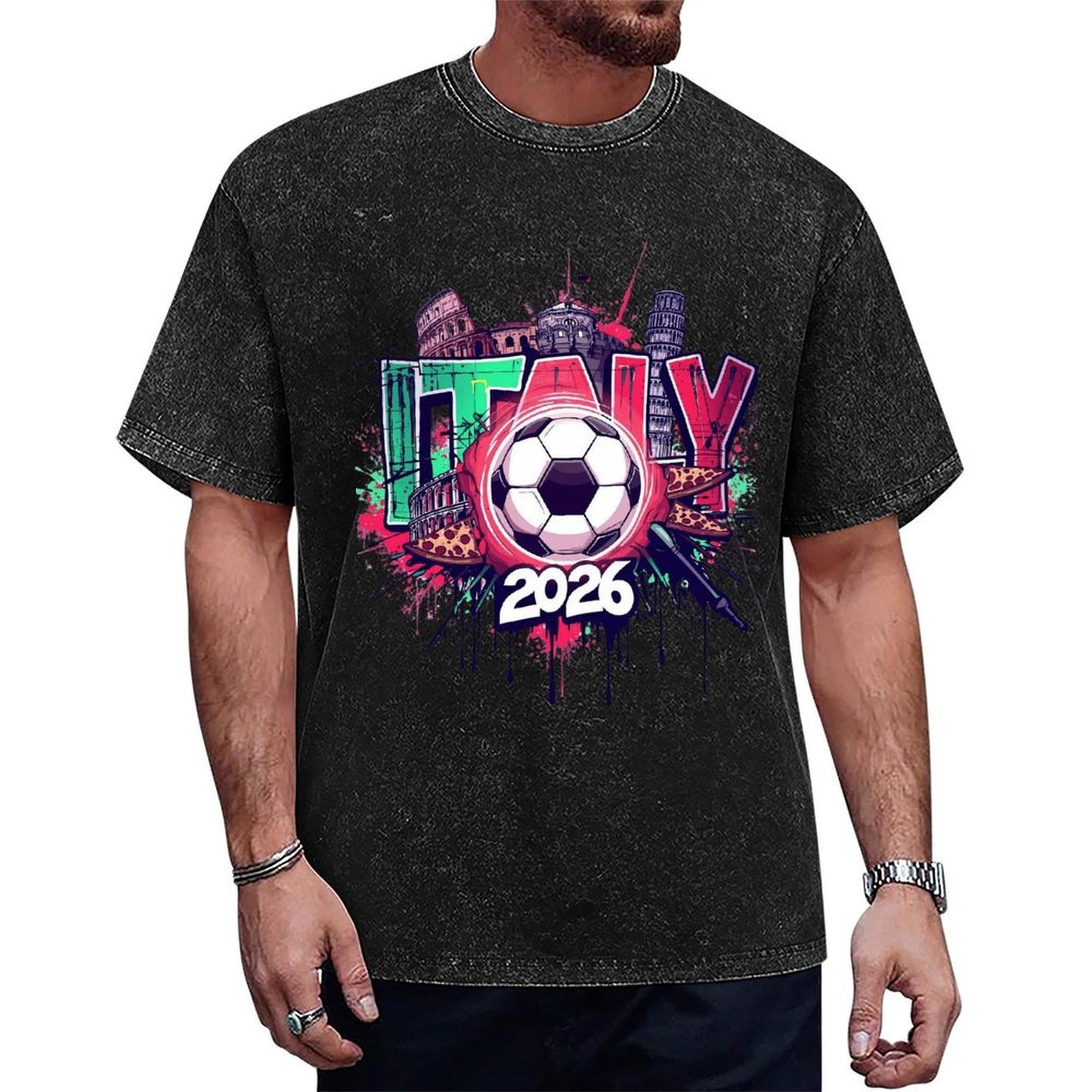 2026 World Cup Cotton T-Shirt Italy