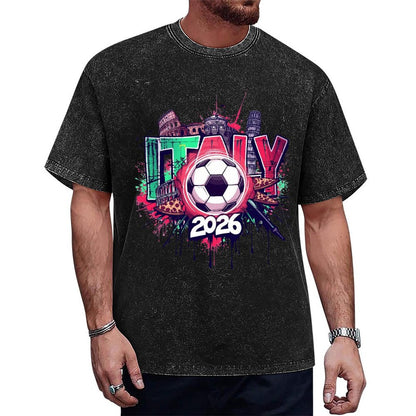 2026 World Cup Cotton T-Shirt Italy