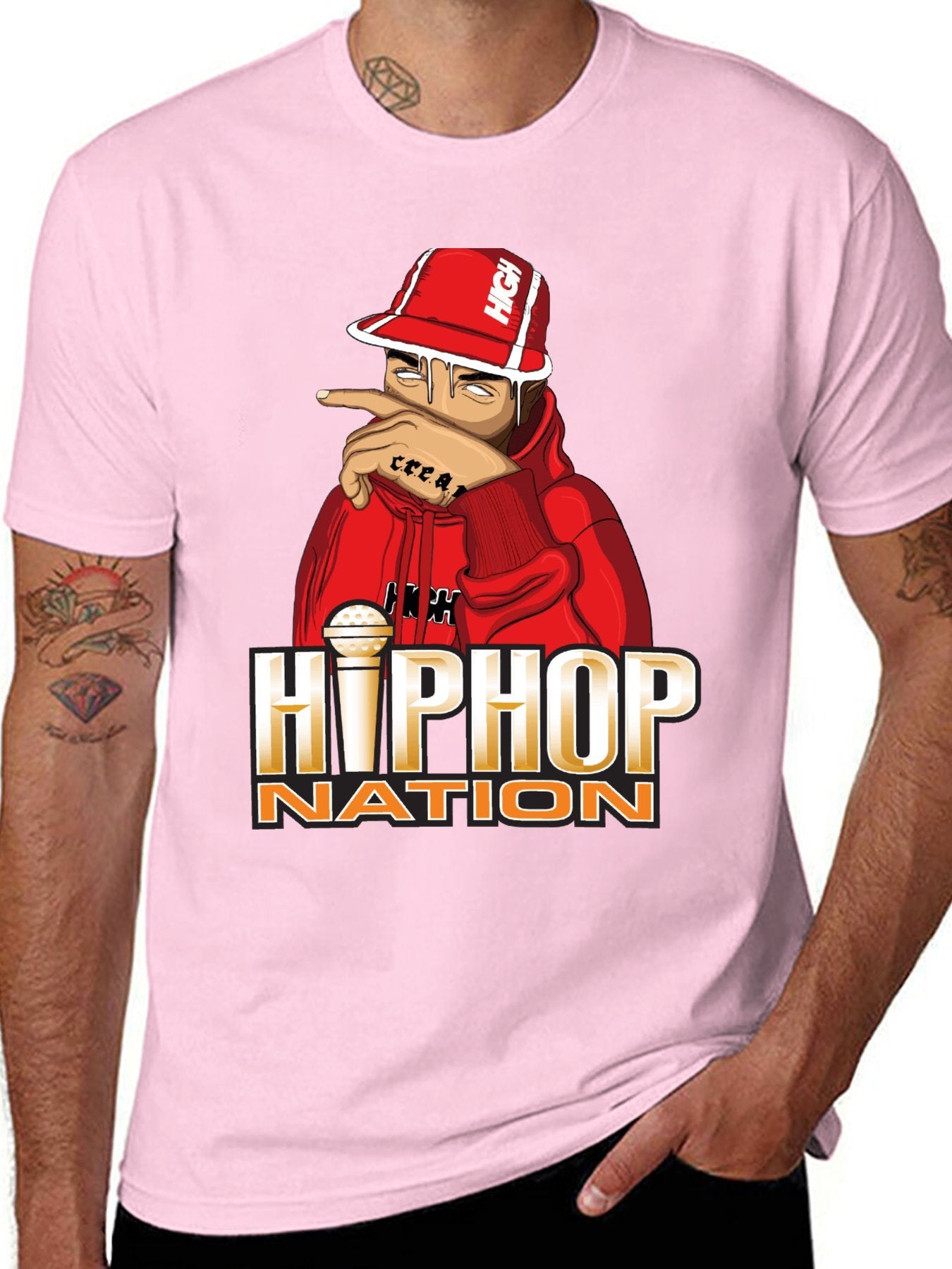 Music Unisex Cotton T-Shirt with Front Heat Transfer Print Xbbxy8xc629k