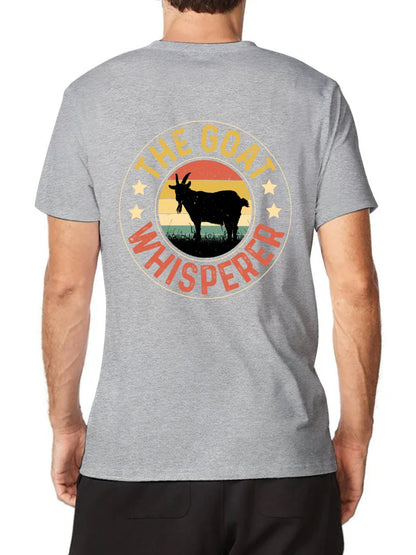 Unisex Cotton T-Shirt with Back Heat Transfer Printxb443svordle