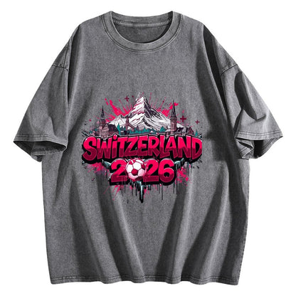 2026 World Cup Cotton T-Shirt Swizzerland