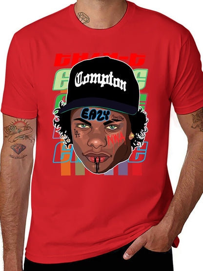 Music Unisex Cotton T-Shirt with Front Heat Transfer Print Xbbxy89f0w1x