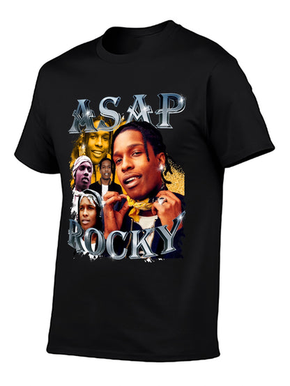 Music Unisex Cotton T-Shirt with Front Heat Transfer Print Xbbxosyebb2v