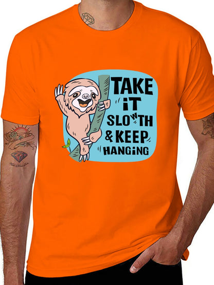 Funny Animals Unisex Cotton T-Shirt with Front Heat Transfer Print Xg2wdd3dtmrg