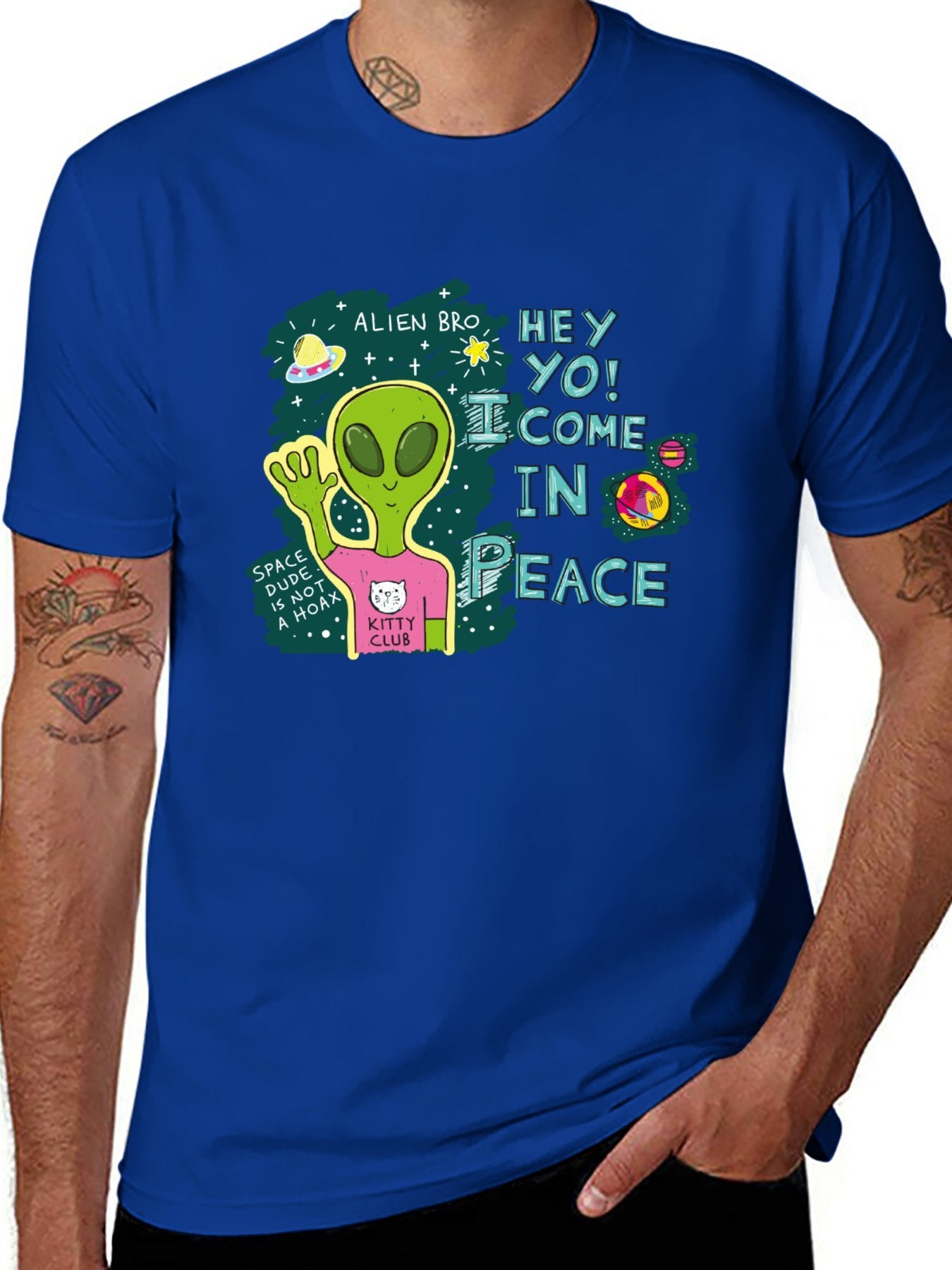 Funny Animals Unisex Cotton T-Shirt with Front Heat Transfer Print Xg2wd26wl2vp