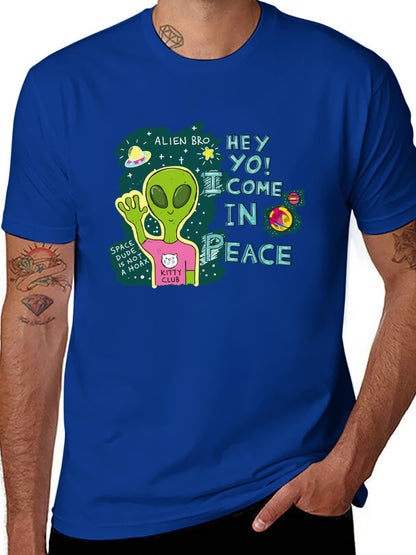 Funny Animals Unisex Cotton T-Shirt with Front Heat Transfer Print Xg2wd26wl2vp