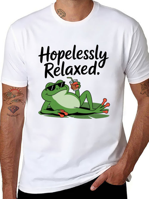 Funny Animals Unisex Cotton T-Shirt with Front Heat Transfer Print Xg2wdd45qp80