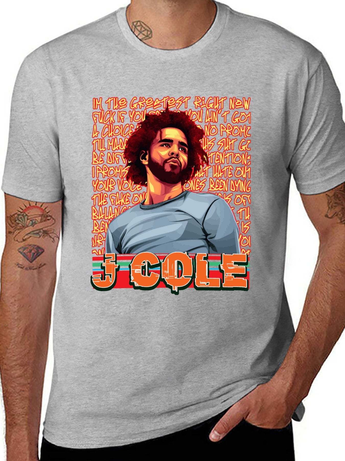 Music Unisex Cotton T-Shirt with Front Heat Transfer Print Xbbxy8gh6cvm