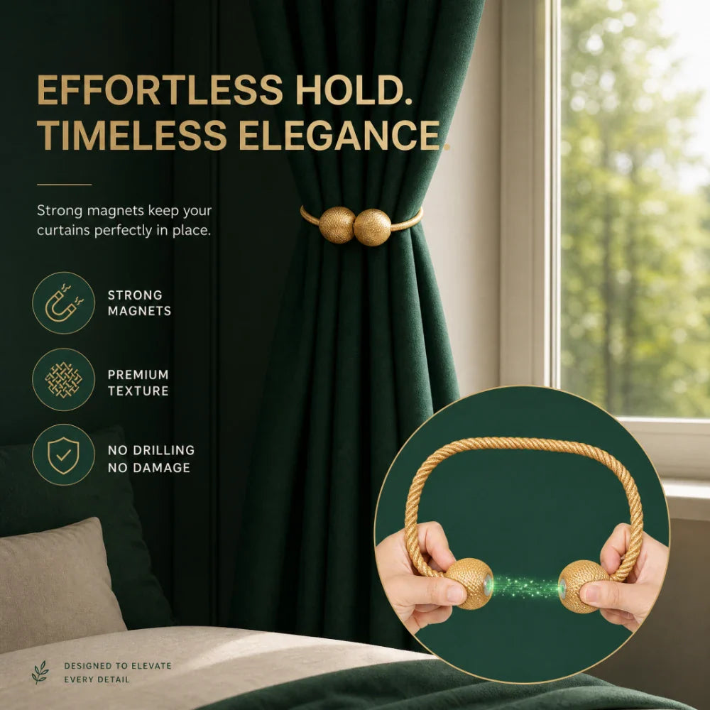 Corette Woven Magnetic Tiebacks