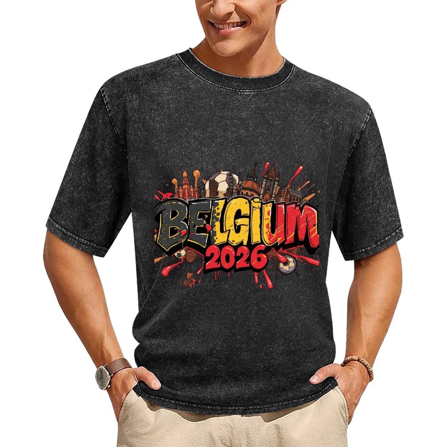 2026 World Cup Cotton T-Shirt Belgium
