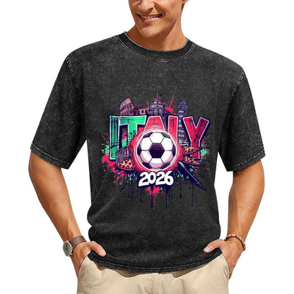 2026 World Cup Cotton T-Shirt Italy