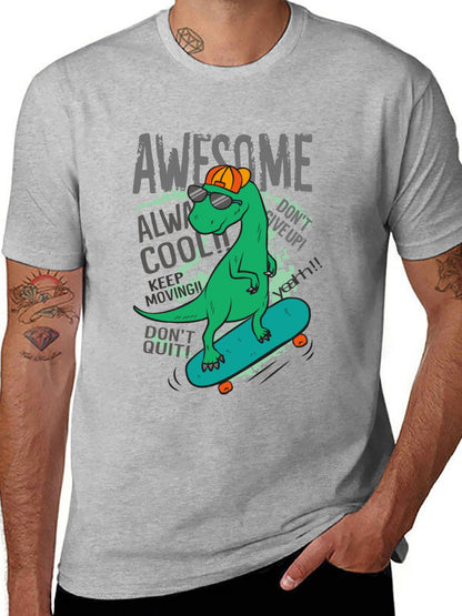 Funny Animals Unisex Cotton T-Shirt with Front Heat Transfer Print Xg2wds685qxg