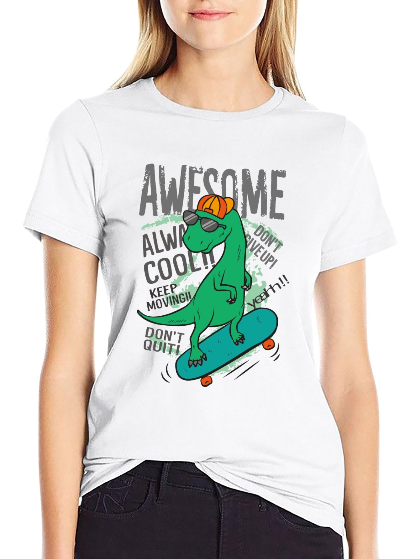 Funny Animals Unisex Cotton T-Shirt with Front Heat Transfer Print Xg2wds685qxg