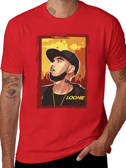 Music Unisex Cotton T-Shirt with Front Heat Transfer Print Xbbxy2mtjzbc