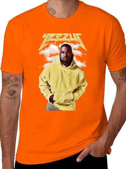 Music Unisex Cotton T-Shirt with Front Heat Transfer Print Xbbxo2ofpoh0