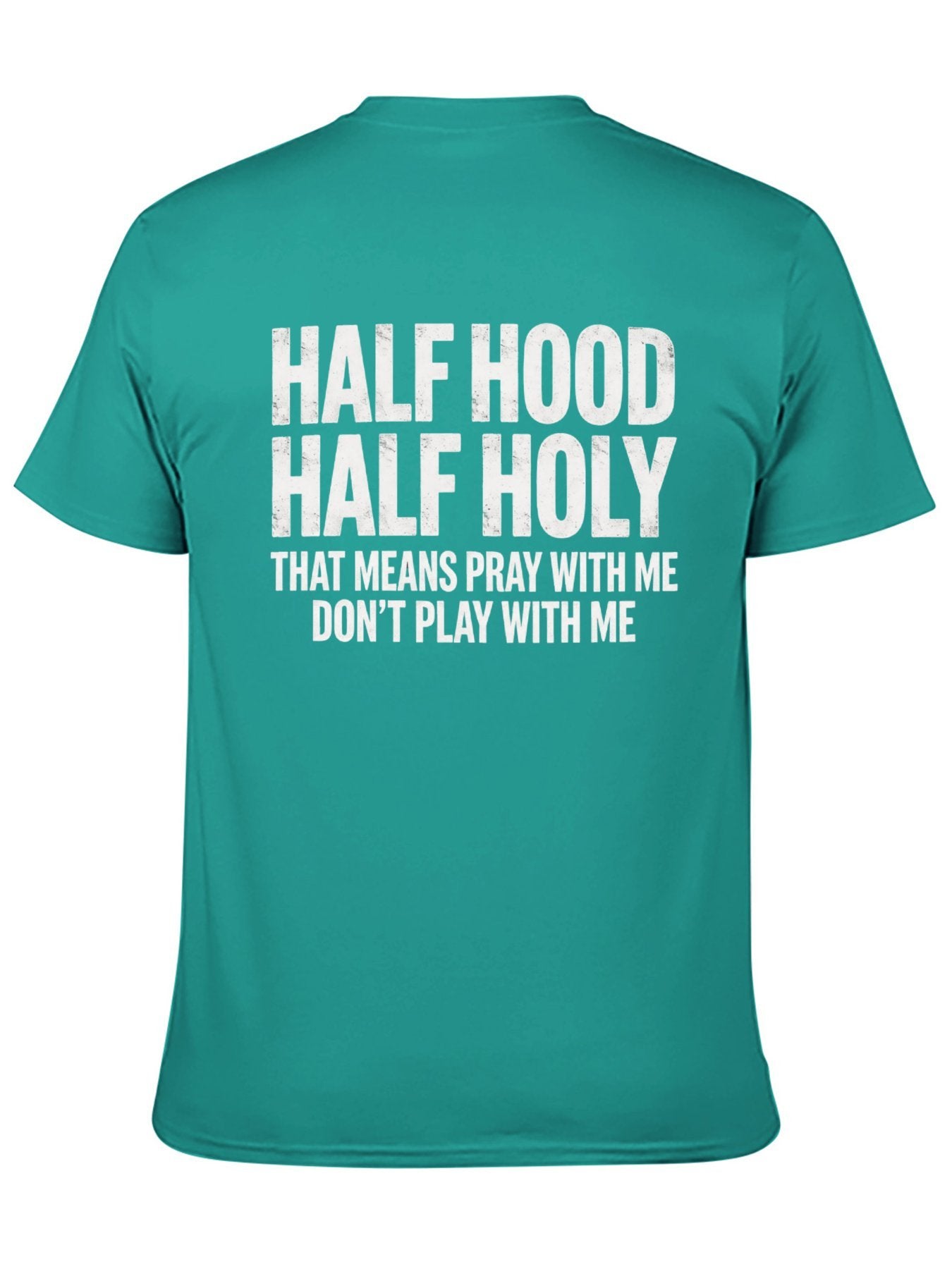 Unisex Cotton T-Shirt with Back Heat Transfer Printxgs959nxpfo6