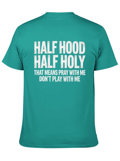 Unisex Cotton T-Shirt with Back Heat Transfer Printxgs959nxpfo6