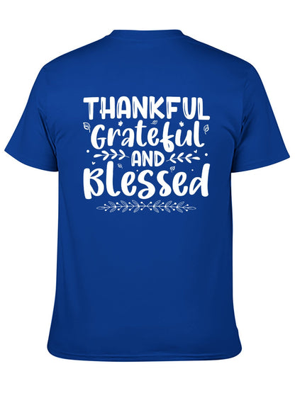 Unisex Cotton T-Shirt with Back Heat Transfer Printxb4432qose2e