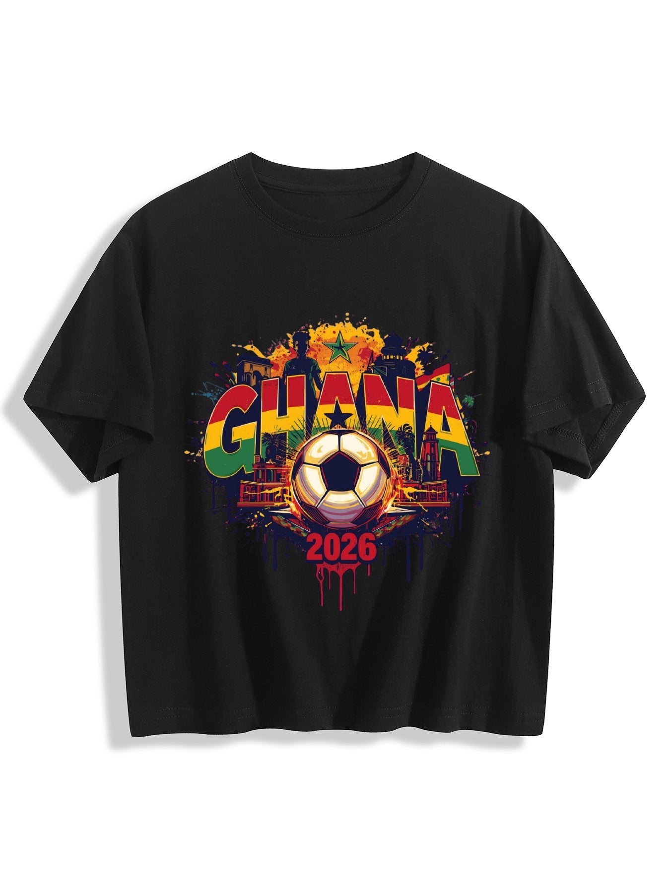 World Cup 2026 Women's Crop Top T-Shirt Ghana
