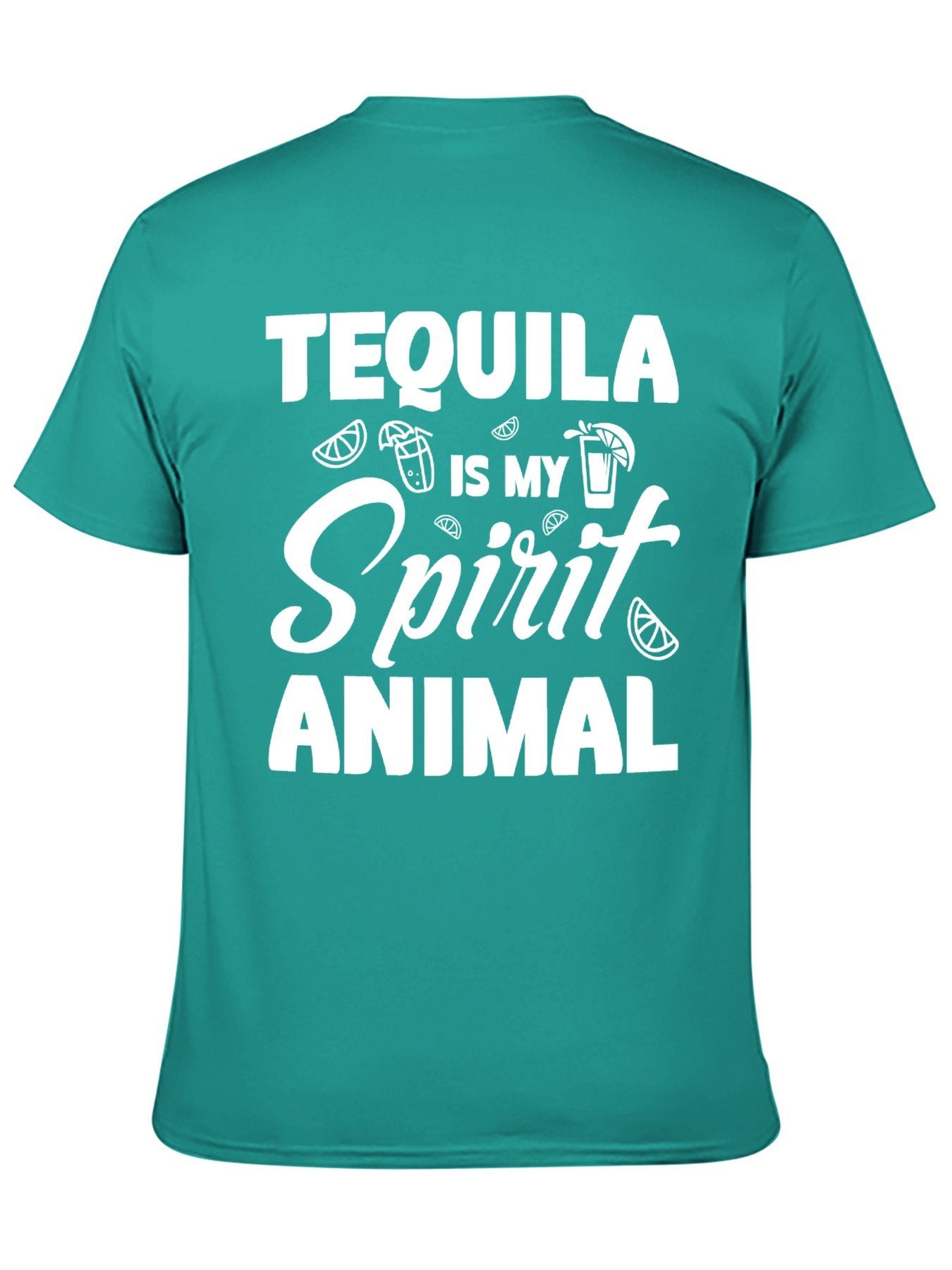 Unisex Cotton T-Shirt with Back Heat Transfer Printxb4432k8ldne