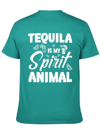 Unisex Cotton T-Shirt with Back Heat Transfer Printxb4432k8ldne
