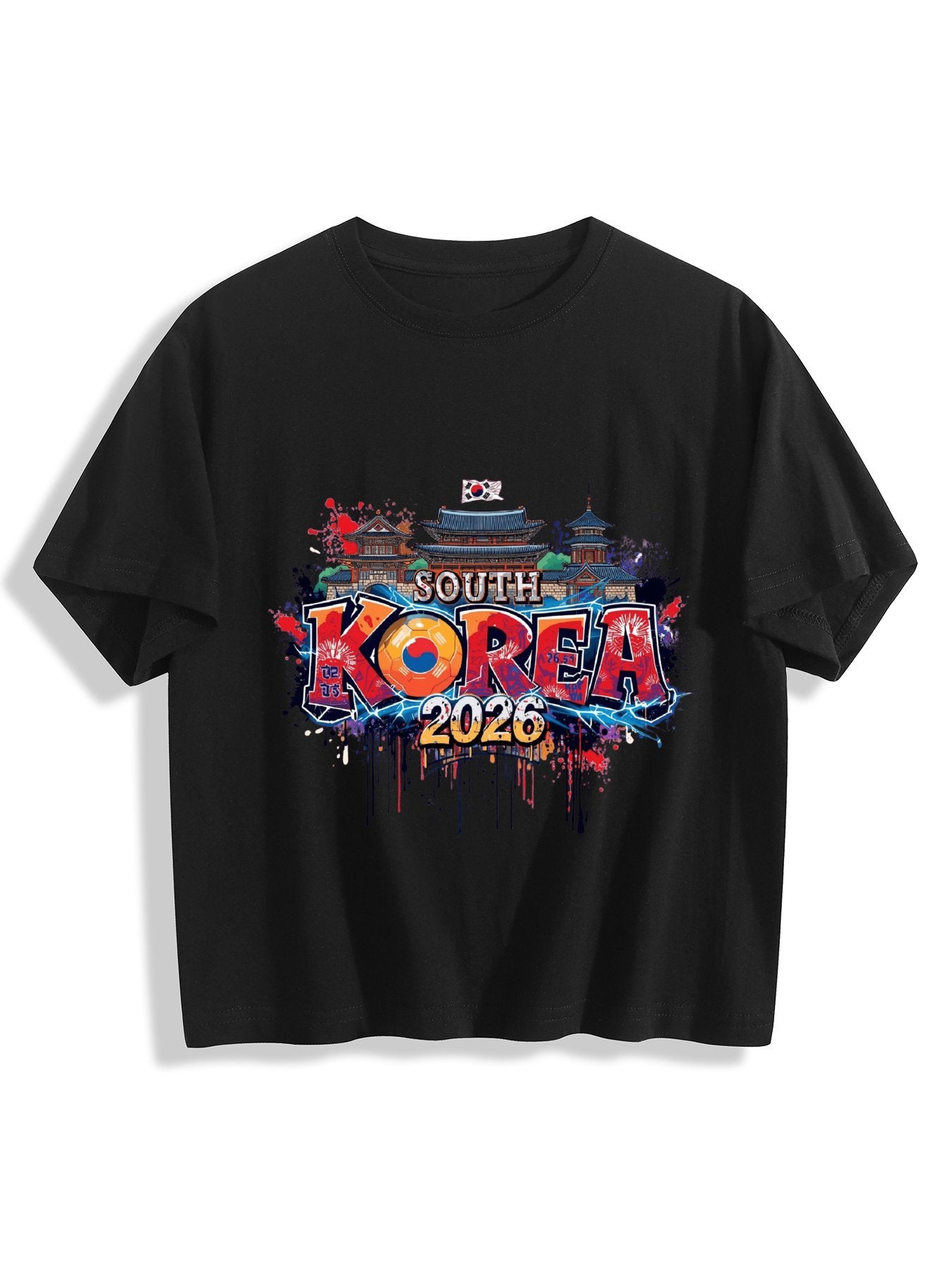 World Cup 2026 Women's Crop Top T-Shirt Korea