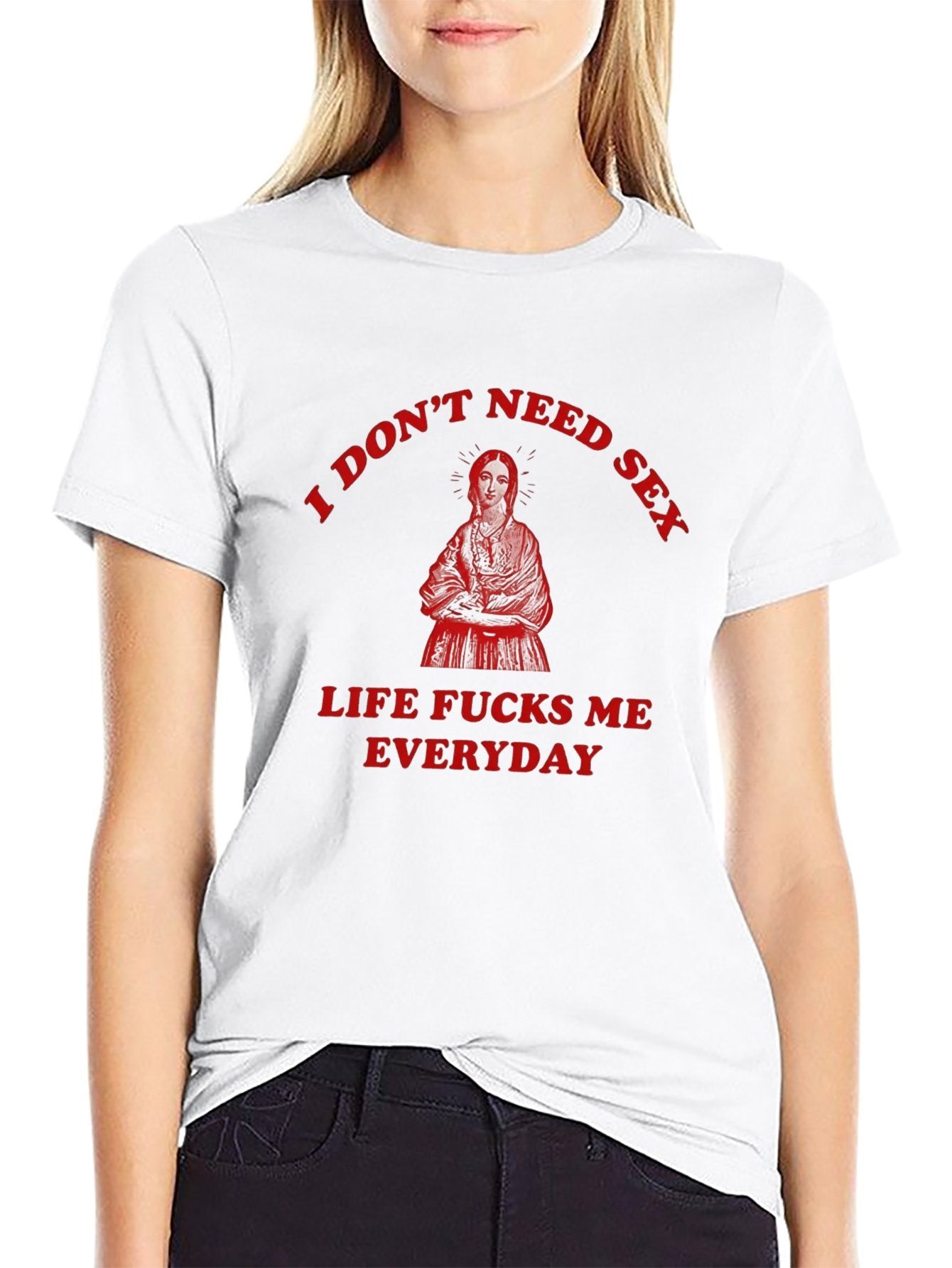 Unisex Cotton T-Shirt with Front Heat Transfer Printxg2kfceozc6q