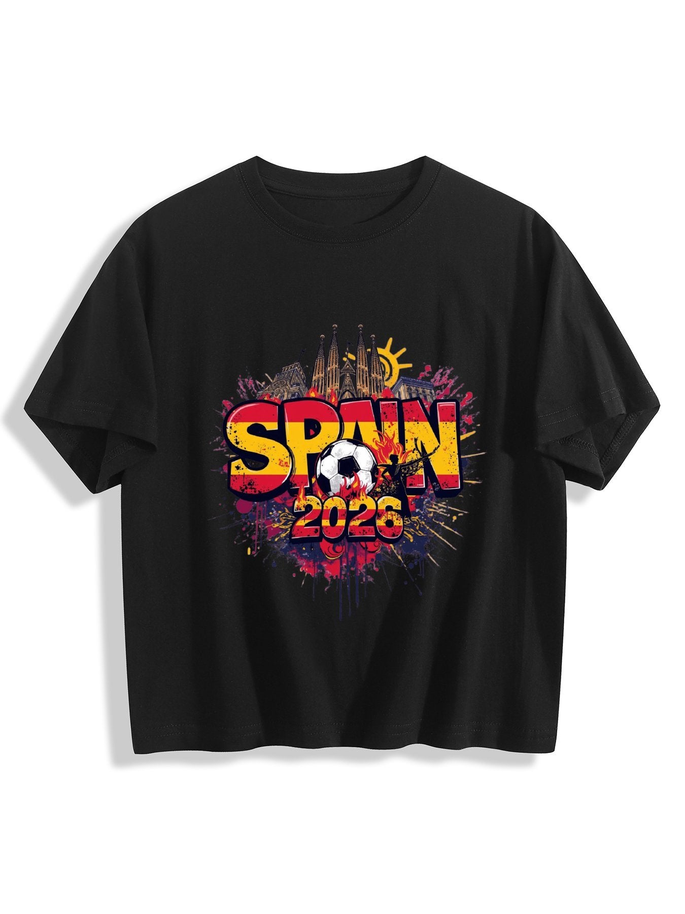 World Cup 2026 Women's Crop Top T-Shirt Spain