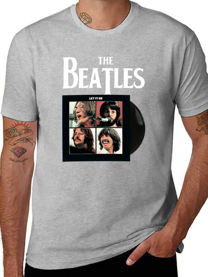 Music Unisex Cotton T-Shirt with Front Heat Transfer Print Xbb950j4vnug