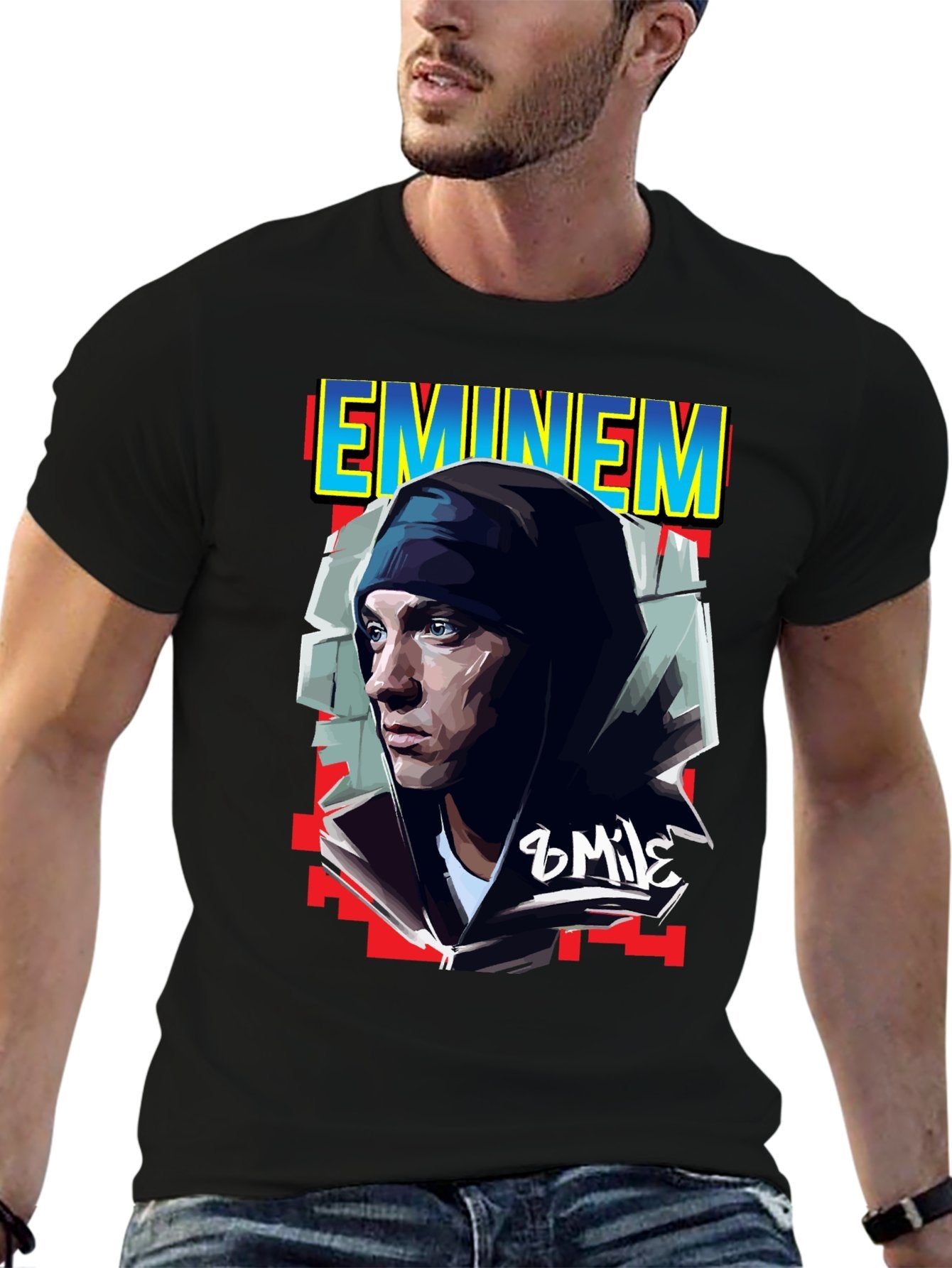 Music Unisex Cotton T-Shirt with Front Heat Transfer Print Xbbxy8z1lc3v