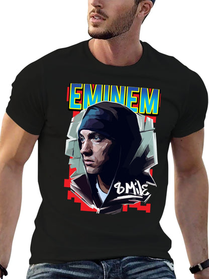 Music Unisex Cotton T-Shirt with Front Heat Transfer Print Xbbxy8z1lc3v