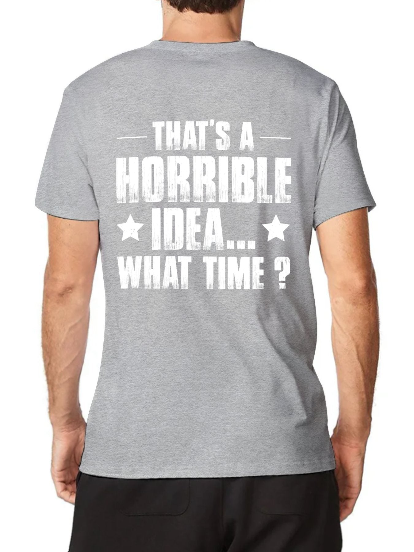 Unisex Cotton T-Shirt with Back Heat Transfer Printxb4432ekq12c