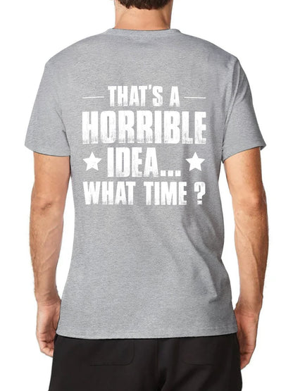 Unisex Cotton T-Shirt with Back Heat Transfer Printxb4432ekq12c