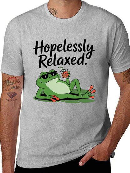 Funny Animals Unisex Cotton T-Shirt with Front Heat Transfer Print Xg2wdd45qp80