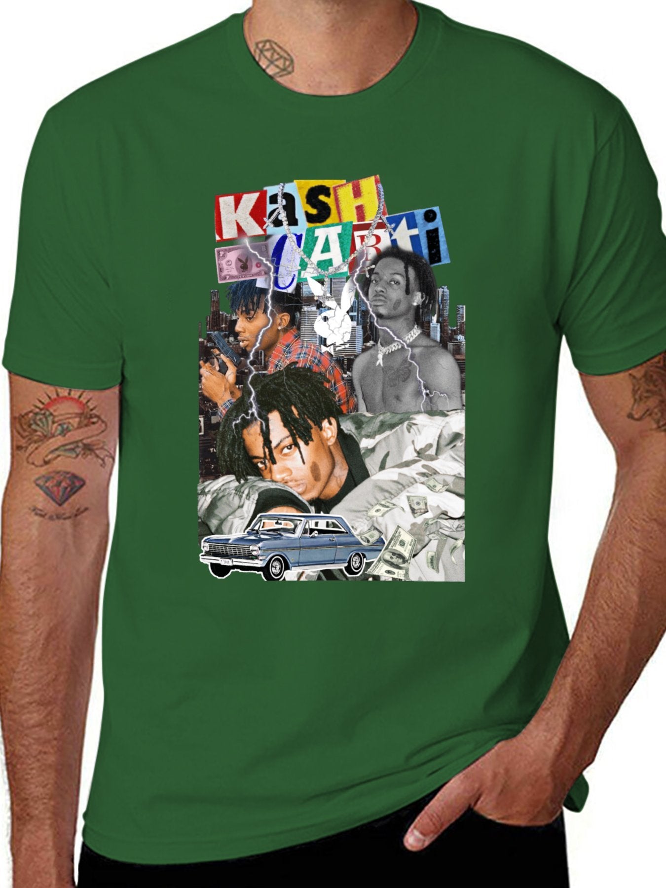 Music Unisex Cotton T-Shirt with Front Heat Transfer Print Xbbxo22yqsr1