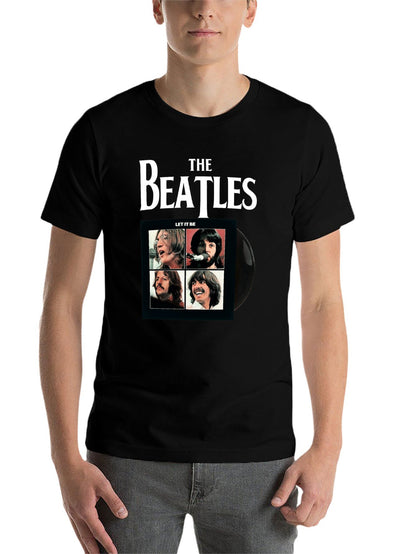 Music Unisex Cotton T-Shirt with Front Heat Transfer Print Xbb950j4vnug