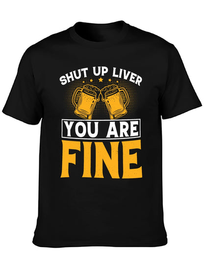 Unisex Cotton T-Shirt with Front Heat Transfer Printxb4v2e3oen2v