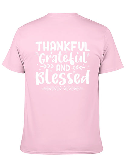 Unisex Cotton T-Shirt with Back Heat Transfer Printxb4432qose2e