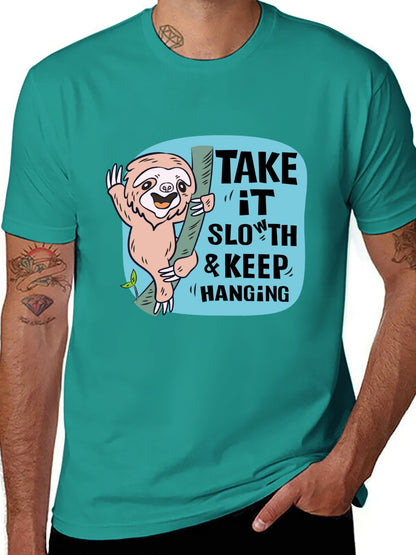 Funny Animals Unisex Cotton T-Shirt with Front Heat Transfer Print Xg2wdd3dtmrg