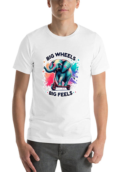 Funny Animals Unisex Cotton T-Shirt with Front Heat Transfer Print Xg2wd21tt06t