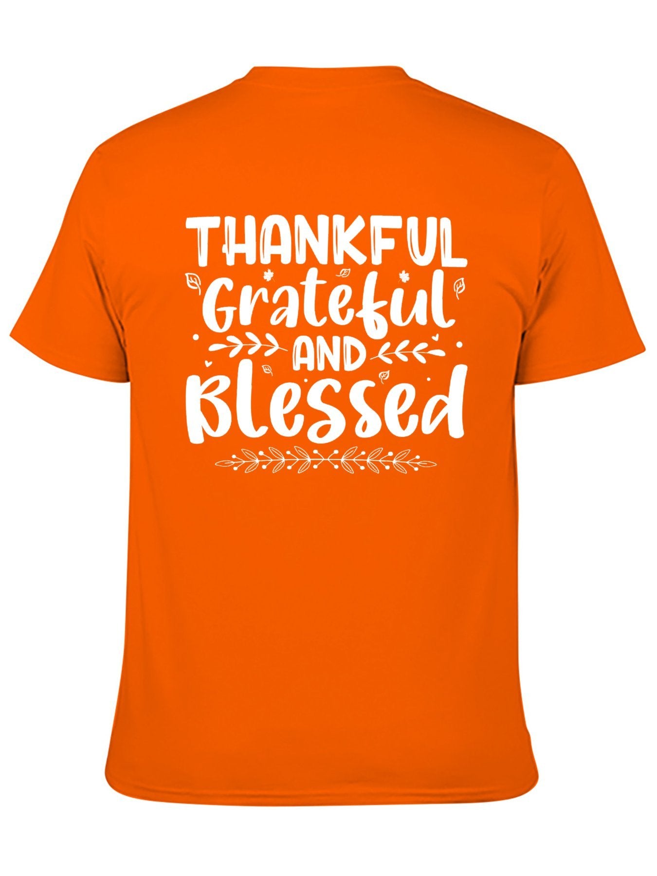 Unisex Cotton T-Shirt with Back Heat Transfer Printxb4432qose2e